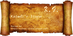 Kalmár Ilona névjegykártya